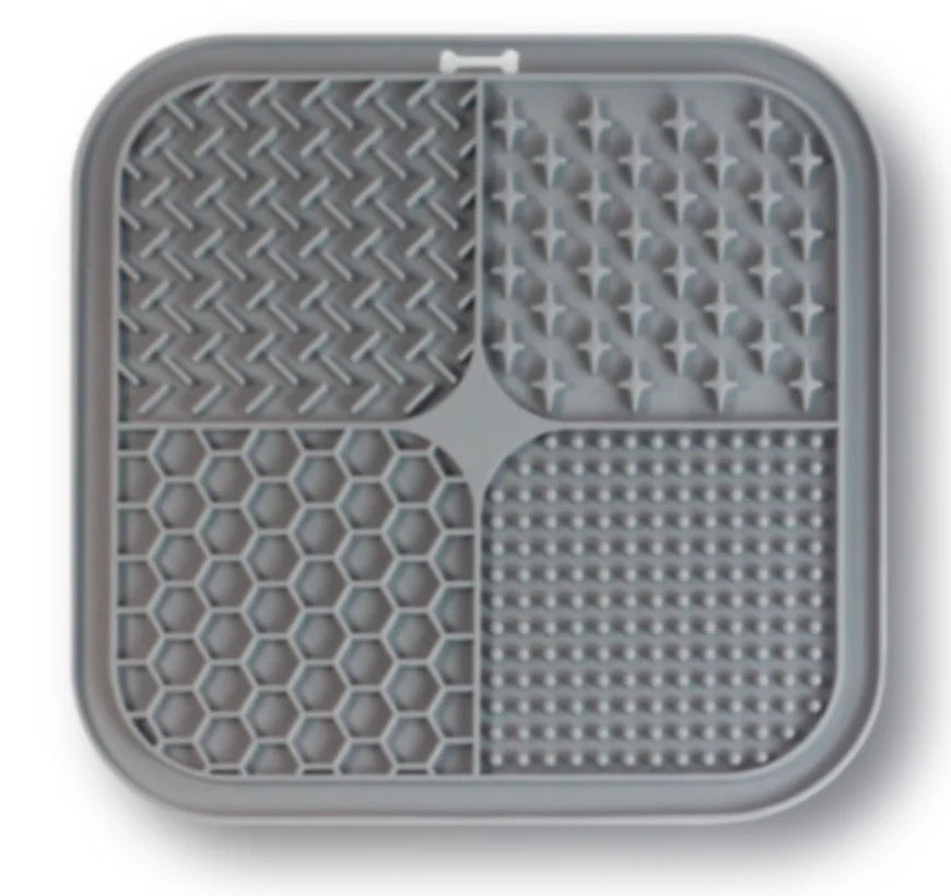 Calming Lick Mat for Dogs & Cats — Food Grade Silicone, Slow Feeder with Suction Cups