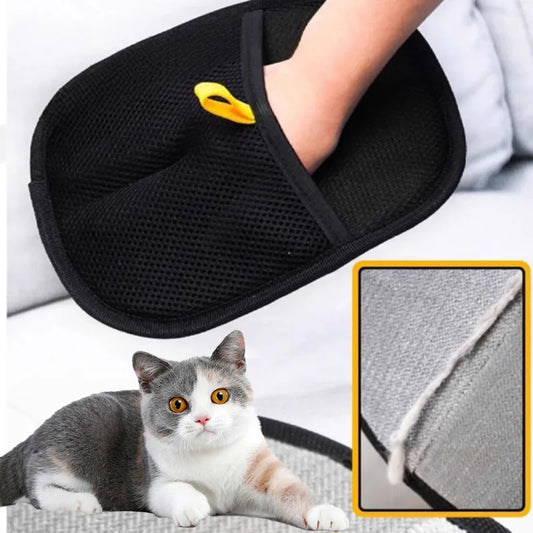 Pet Grooming Glove — Hair Remover & Massage Brush for Dogs and Cats