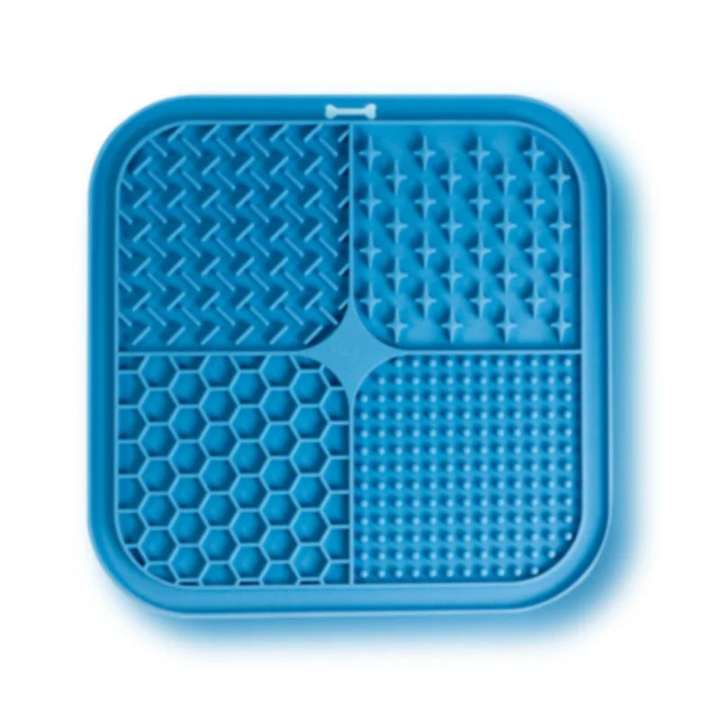 Calming Lick Mat for Dogs & Cats — Food Grade Silicone, Slow Feeder with Suction Cups